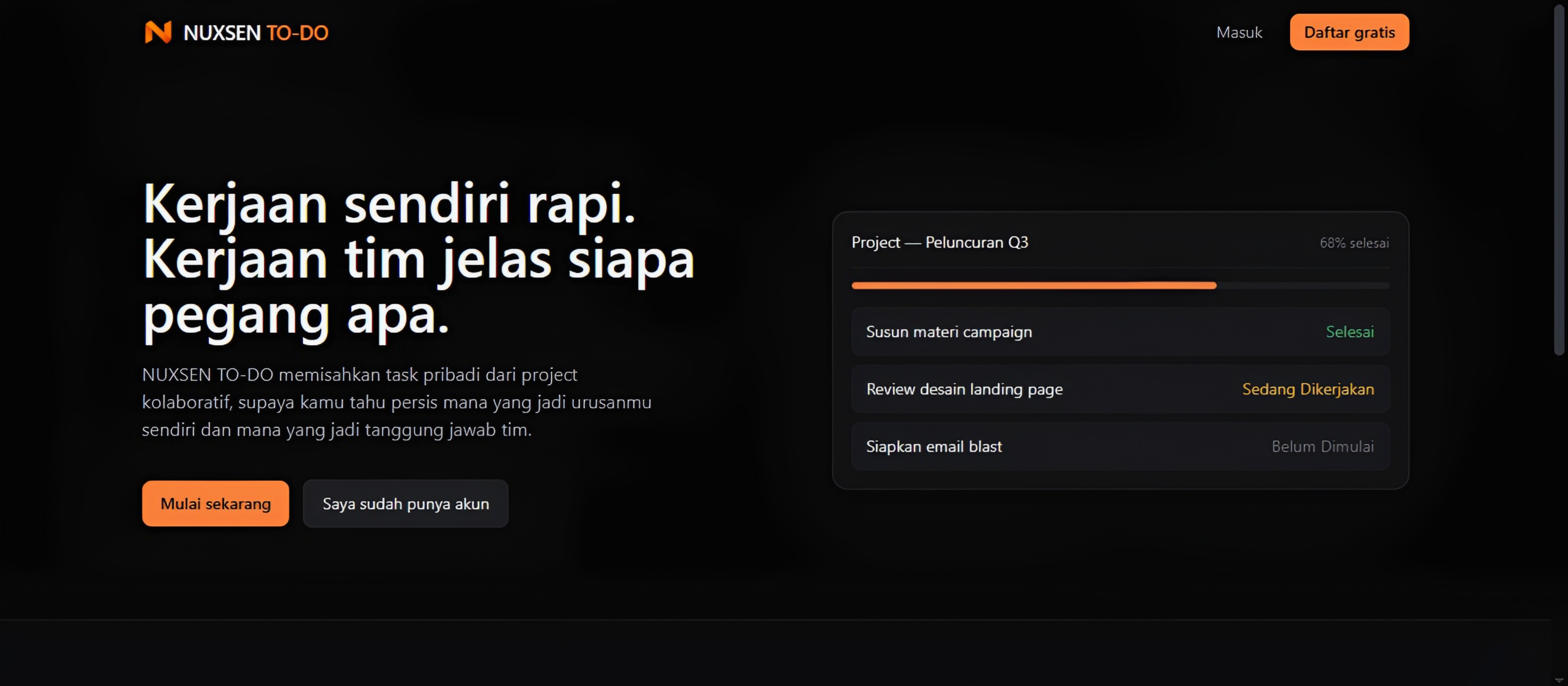 NUXSEN TO-DO